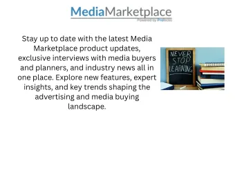 Media Marketplace - Learning Hub Media Marketplace - Learning Hub